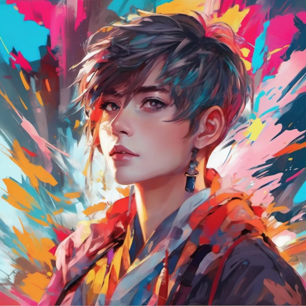 best character anime portrait confidence stunning bold colorful art  good looking trending fantastic 1