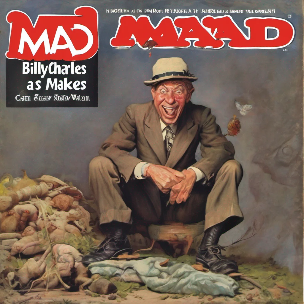 billy charles as a mad magazine cover amazing awesome portrait 2