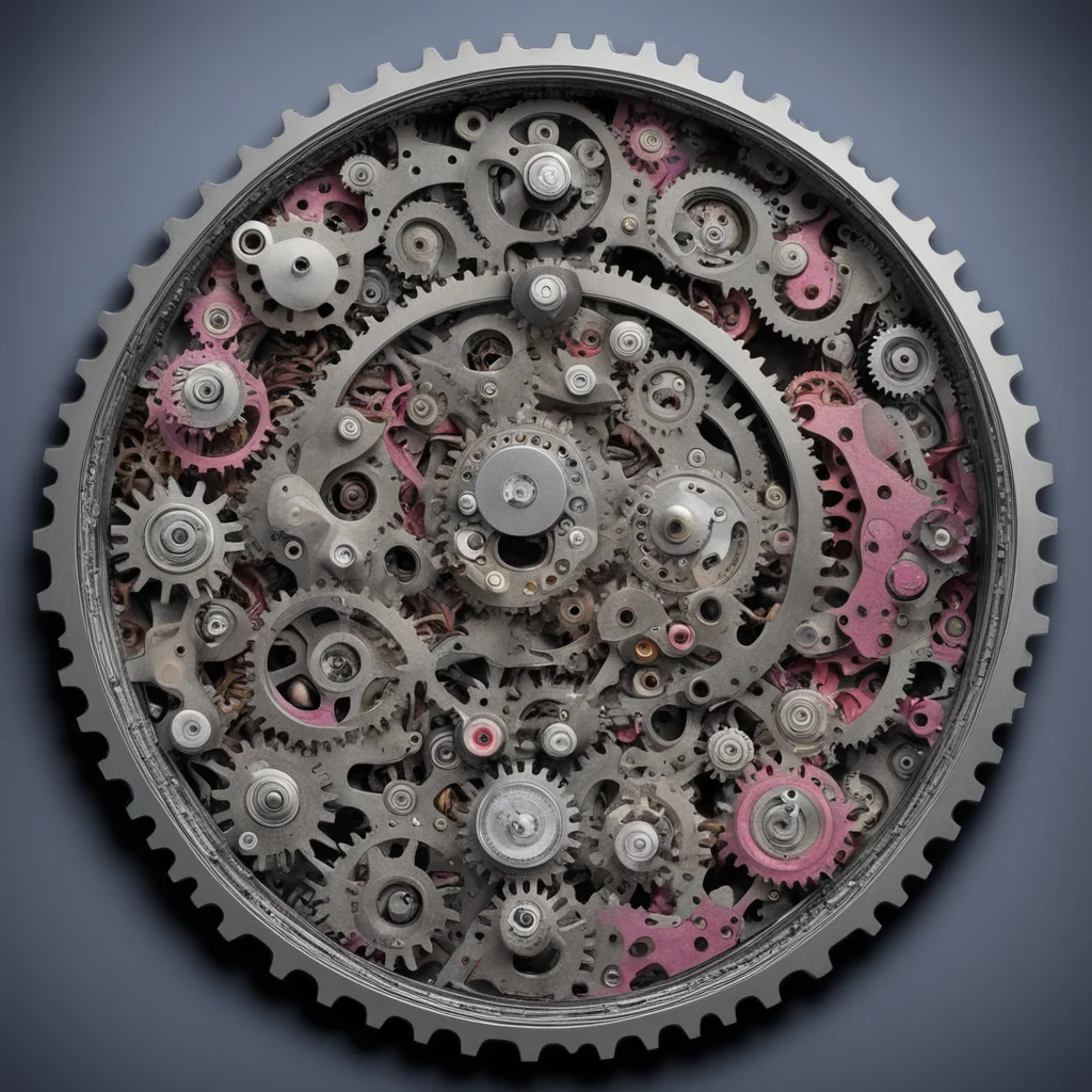 biomechanical watch movement with moving gears monster psychodelic hyper realistic confident engaging wow artstation art 3