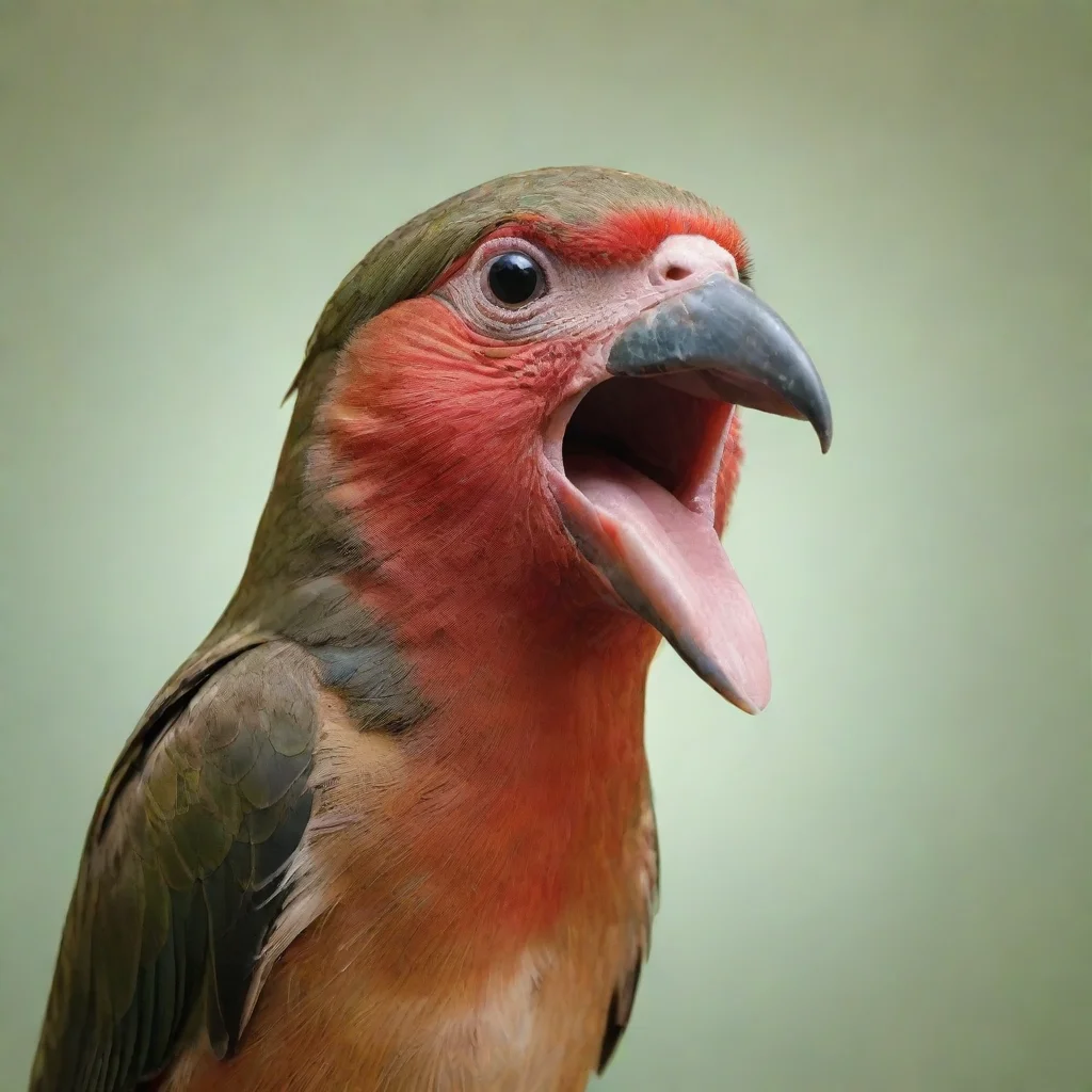 bird with human mouth che 