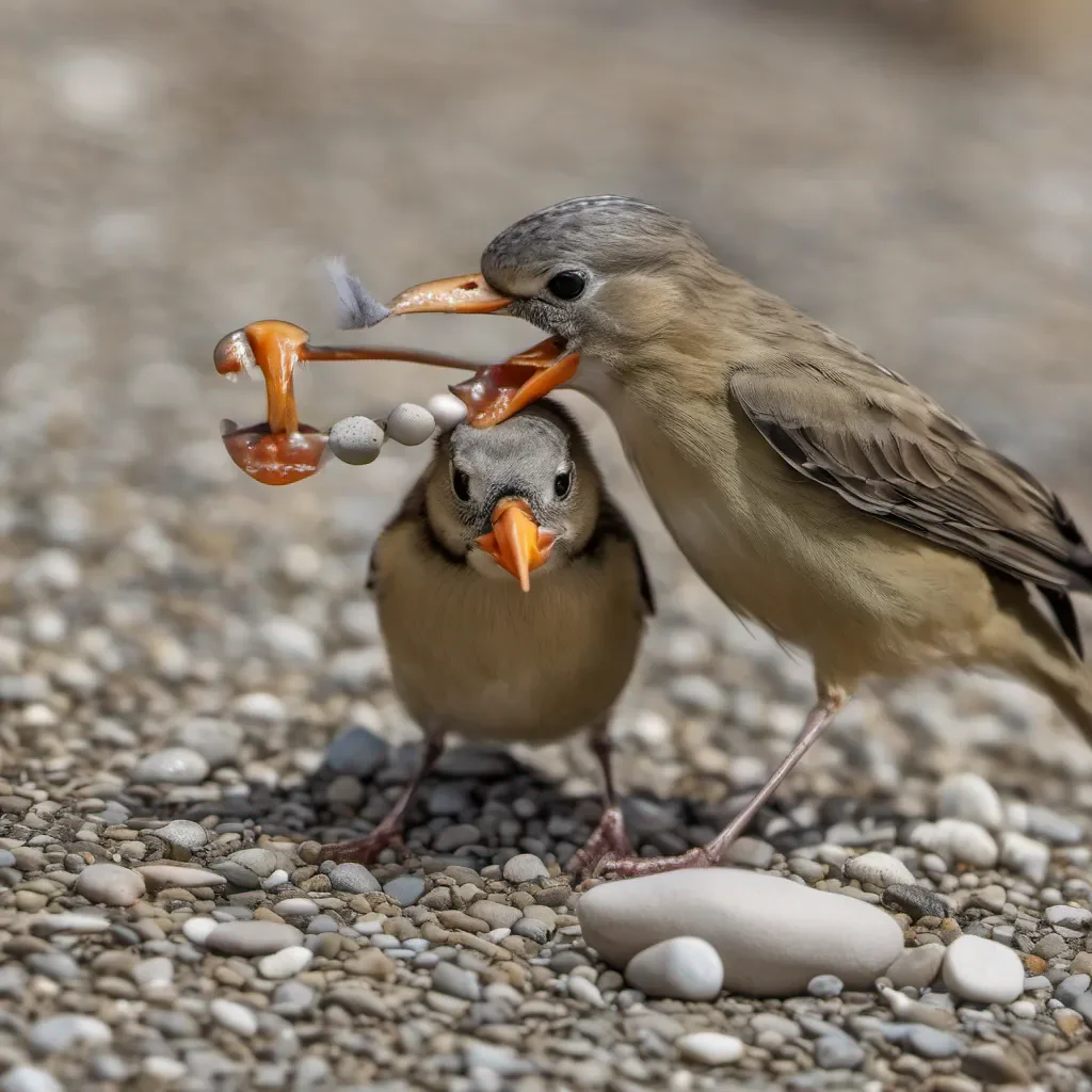 birds holding pebble in it%27s mouth amazing awesome portrait 2