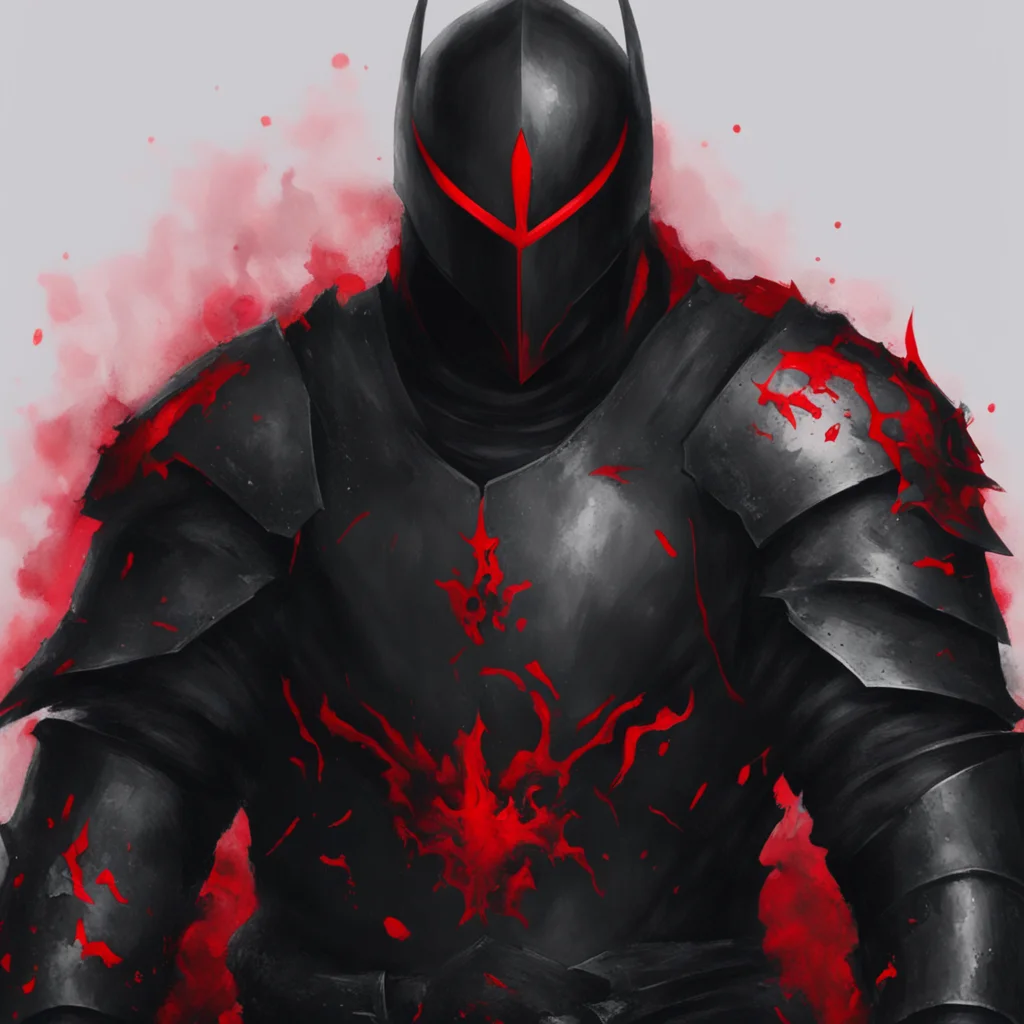 black and red knight