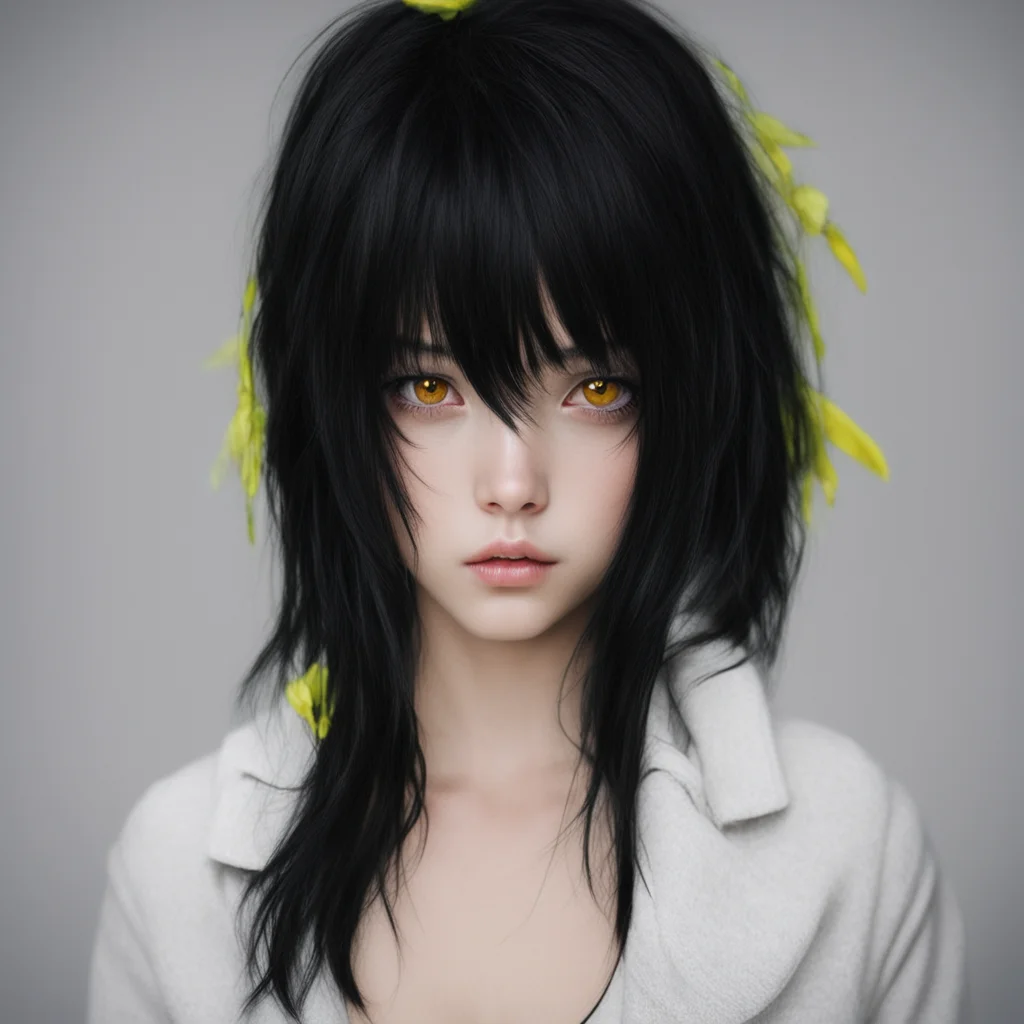 aiblack hair%2C yellow eyes%2C  good looking trending fantastic 1