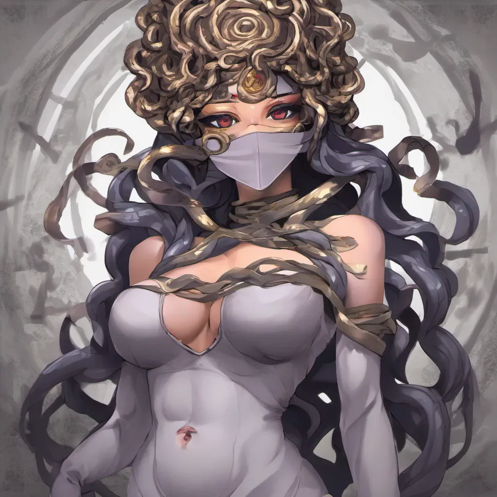 blindfolded seductive medusa anime amazing awesome portrait 2