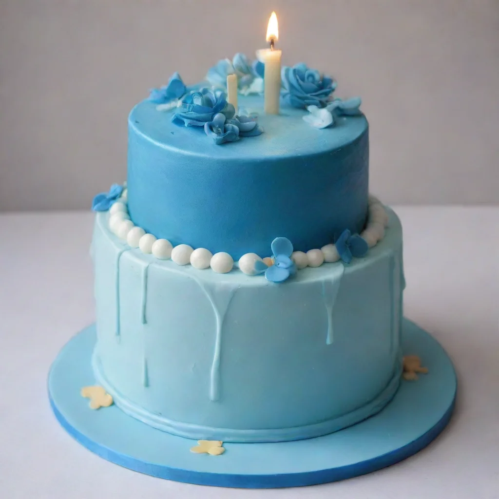 aiblue birthday cake