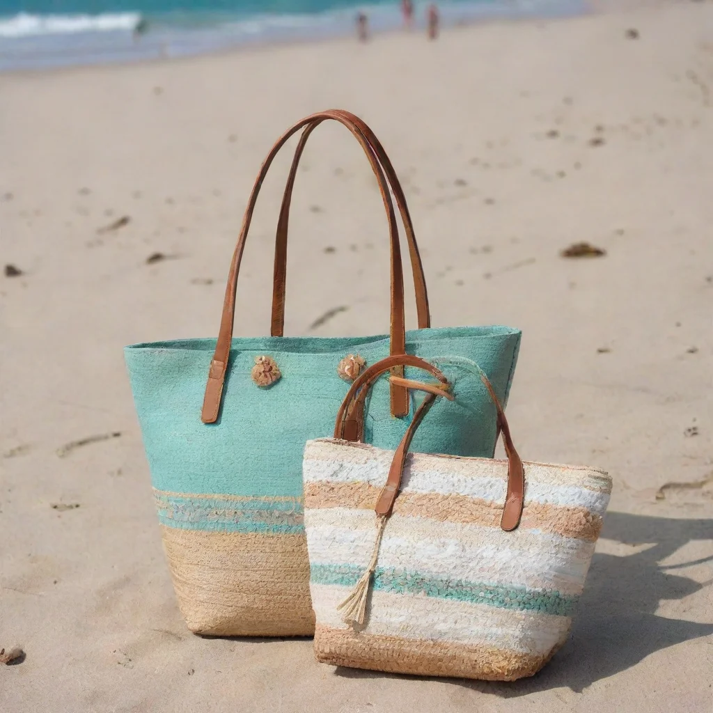 bolsa nova handbags on the beach.