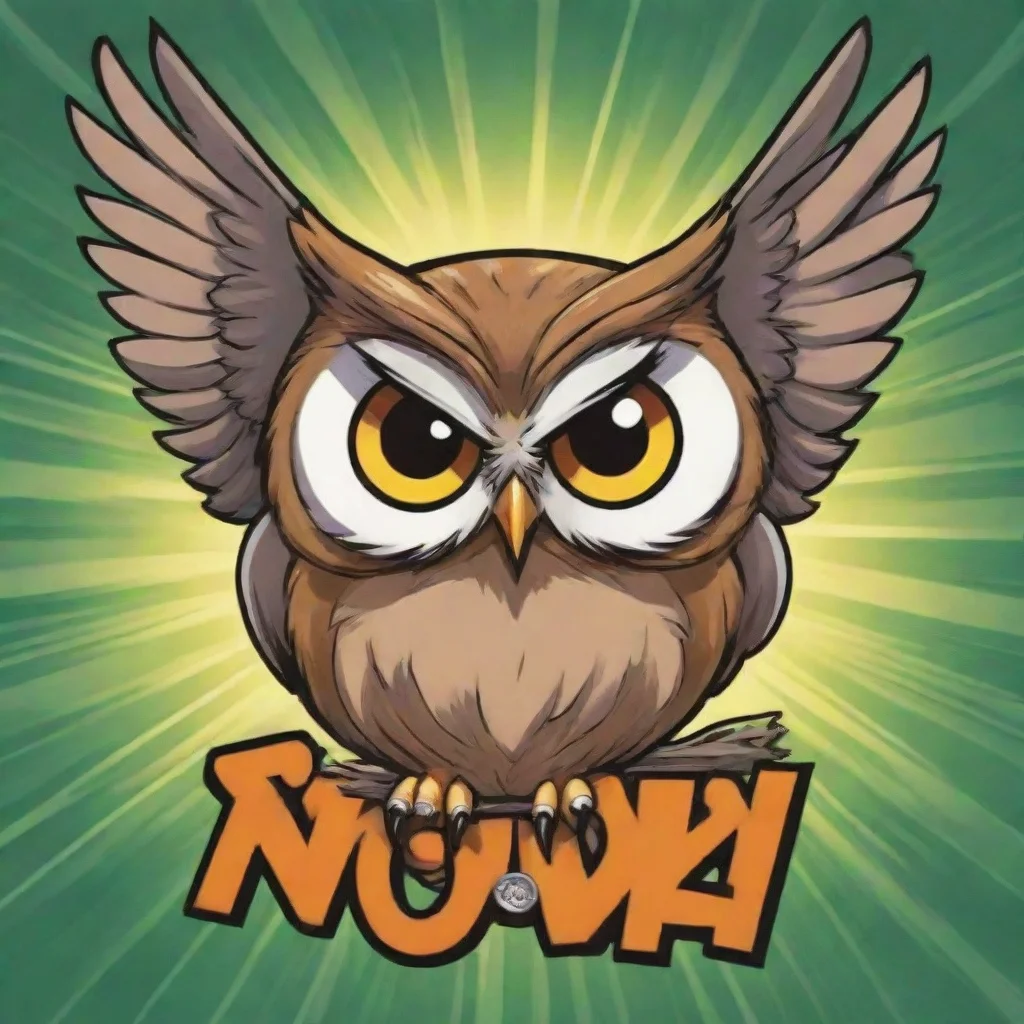 aibow and owl with a owl logo on it comic book
