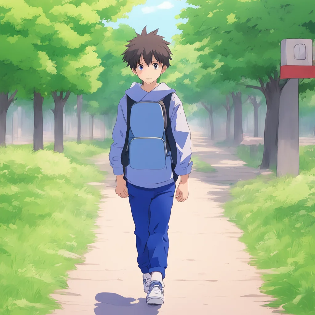 aiboy walking to school%2C anime amazing awesome portrait 2