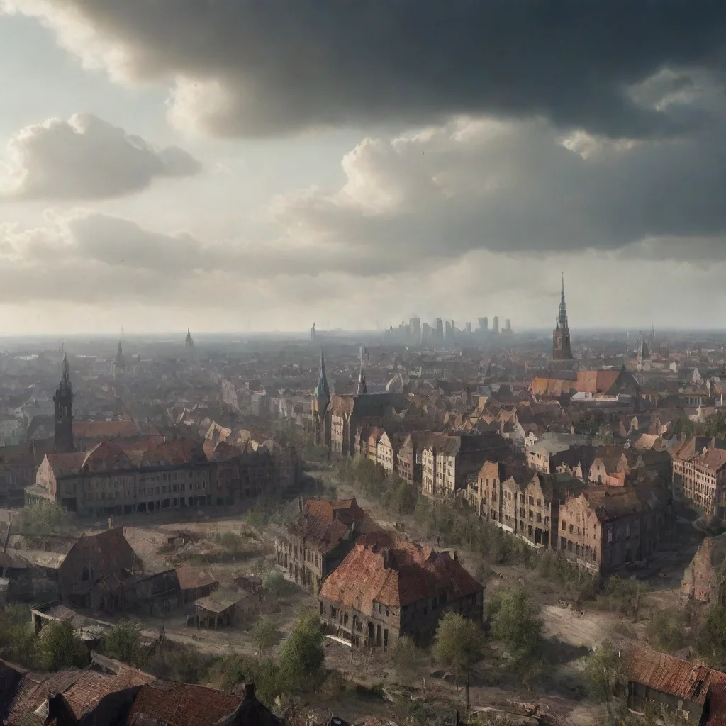 aibremen skyline in the post apocalypse 