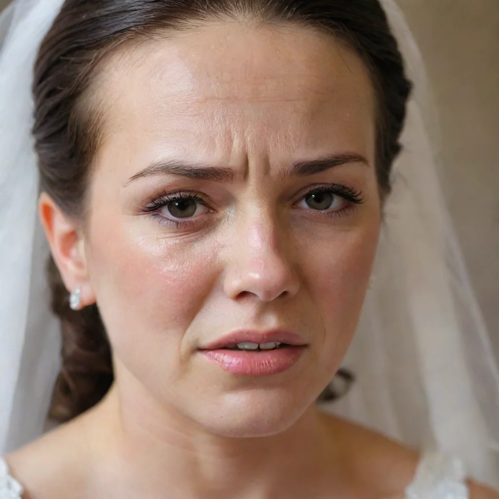 bride crying