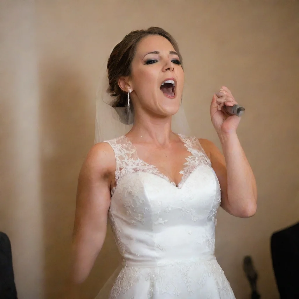 bride singing