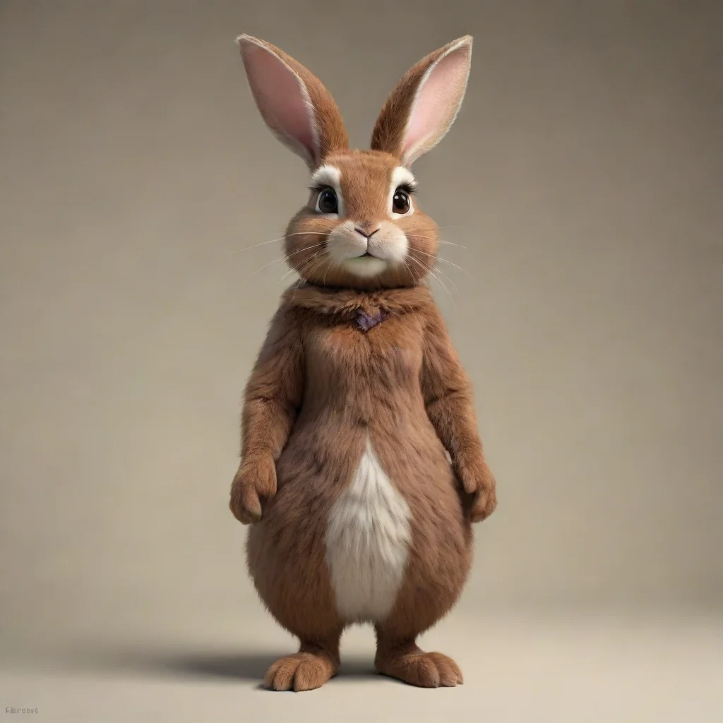 aibrown anthropomorphic female rabbit%2C full fur