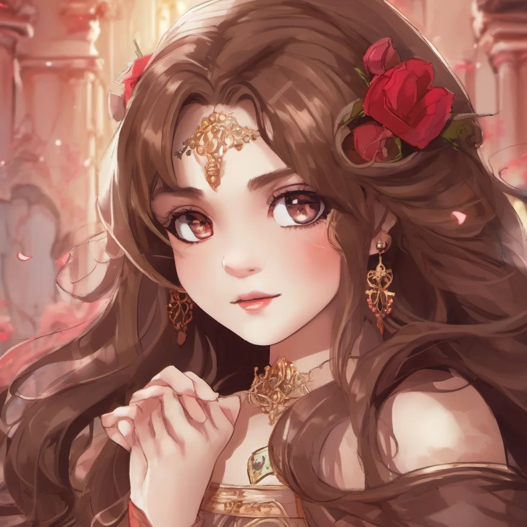 aibrown hair red eyes princess amazing awesome portrait 2