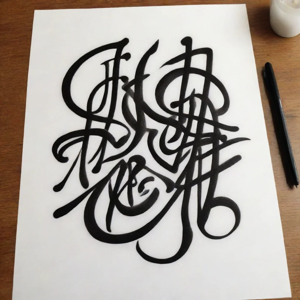 aicalligram calligraphy