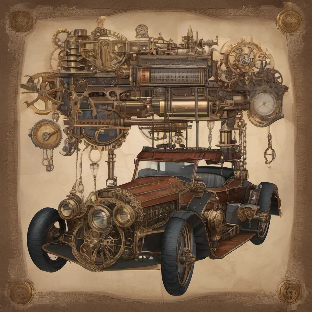car steampunk confident engaging wow artstation art 3