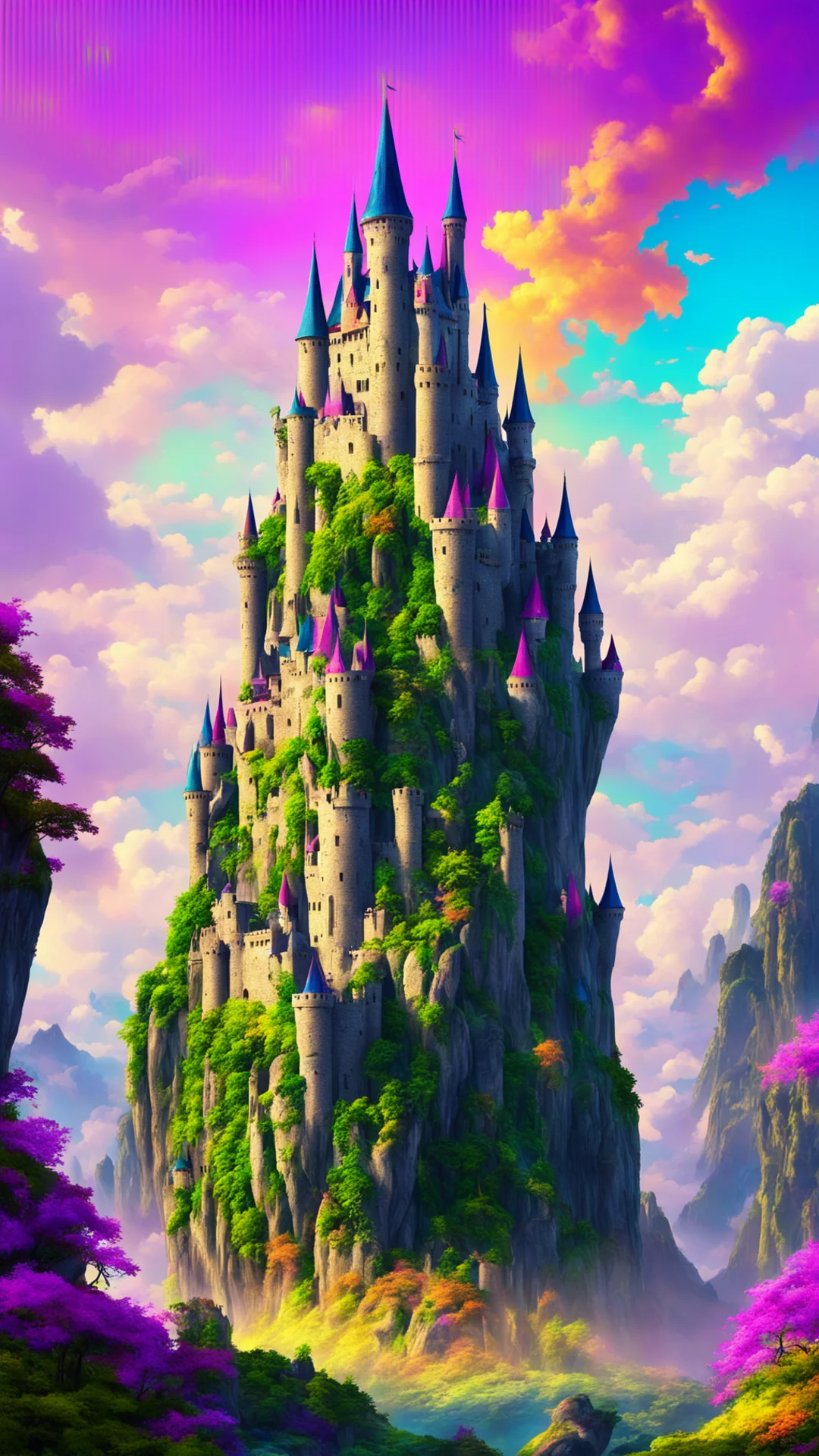 castle epic standing tall colorful world fantasy amazing awesome portrait 2 tall