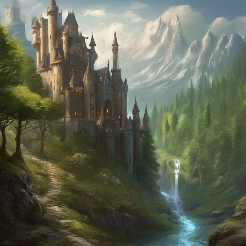 aicastle forest landscape fantasy art good looking trending fantastic 1