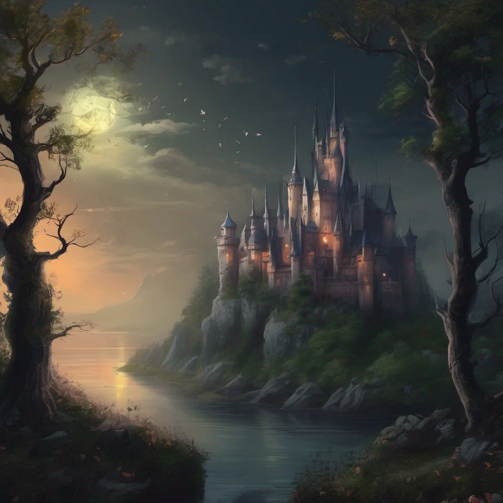 castle forest landscape fantasy art night confident engaging wow artstation art 3