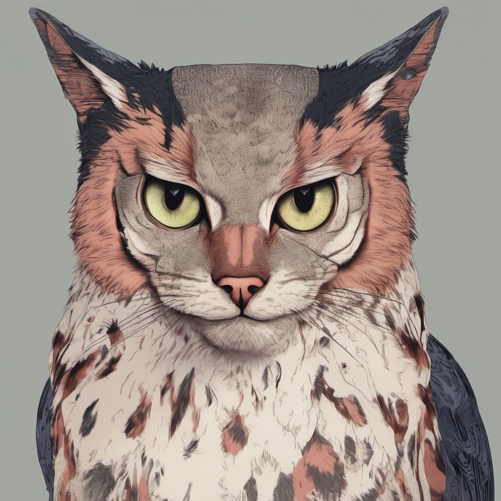 aicat mixed with an owl