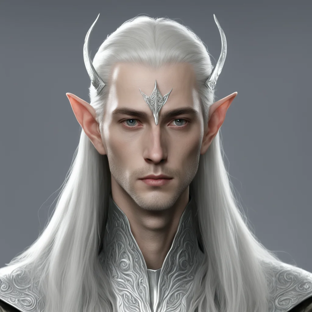 celeborn with silver sindarin circlet amazing awesome portrait 2