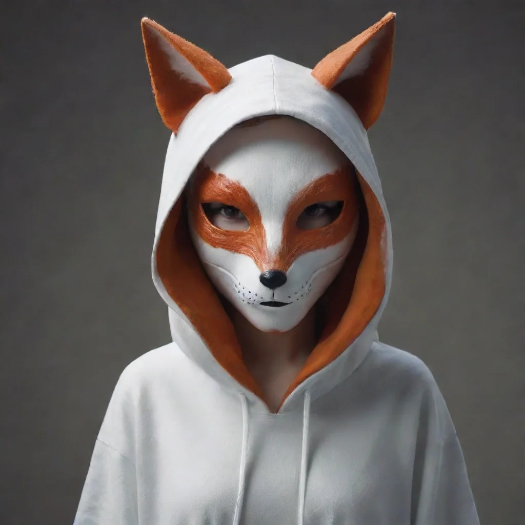 character portrait A hooded fox mask figure appears No need to fear other me Youll turn back soon Enjoy this while it lasts The figure vanishes Muffets eyes widened as the hooded figure appeared and