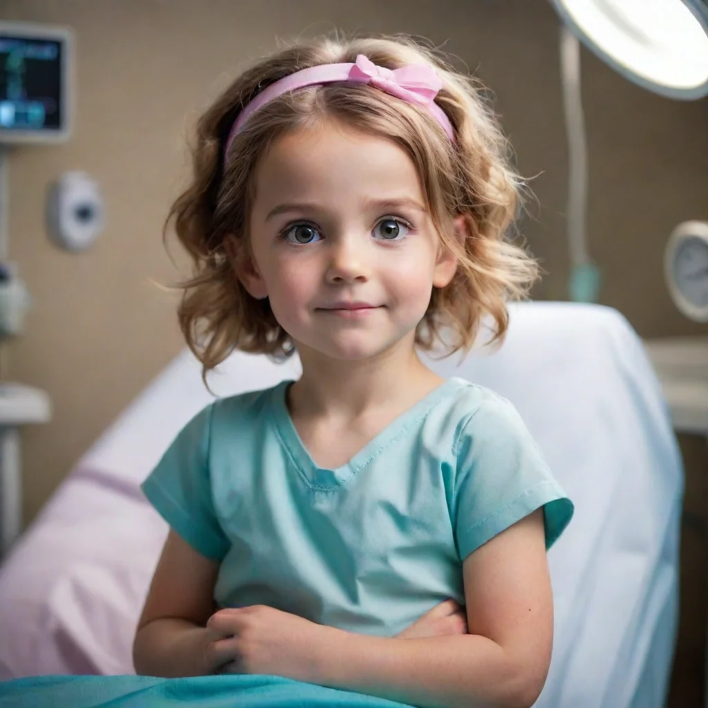 character portrait Ace returns to the operating room to check on the little girl She starts coming out of anesthesia slowly as she flutters her eyes and appears to be confused and scared Ace smiles