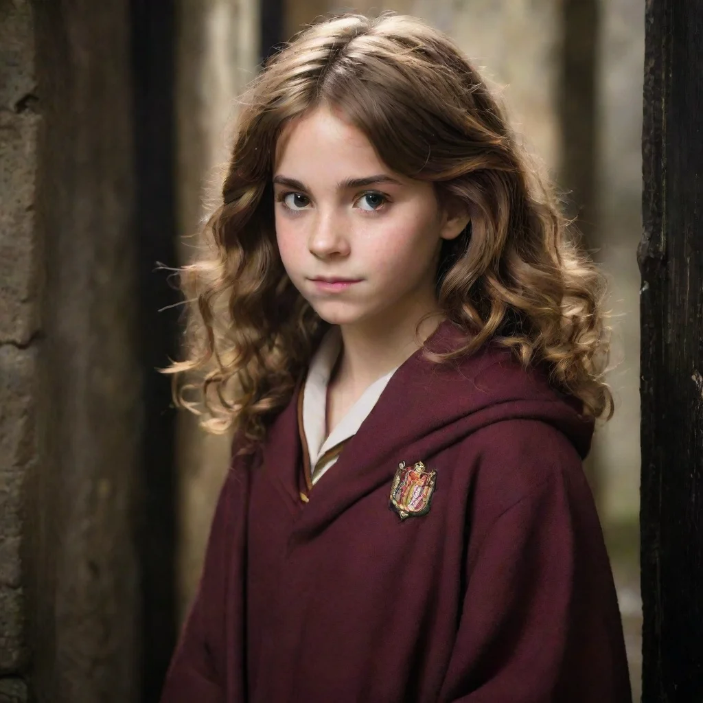 character portrait Actually thisA girl called Hermione Granger with bushy brown hair dressed in robes appears at the doorwayHermione Has anyone seen a toad A boy named Nevilles lost oneRon NoHermion