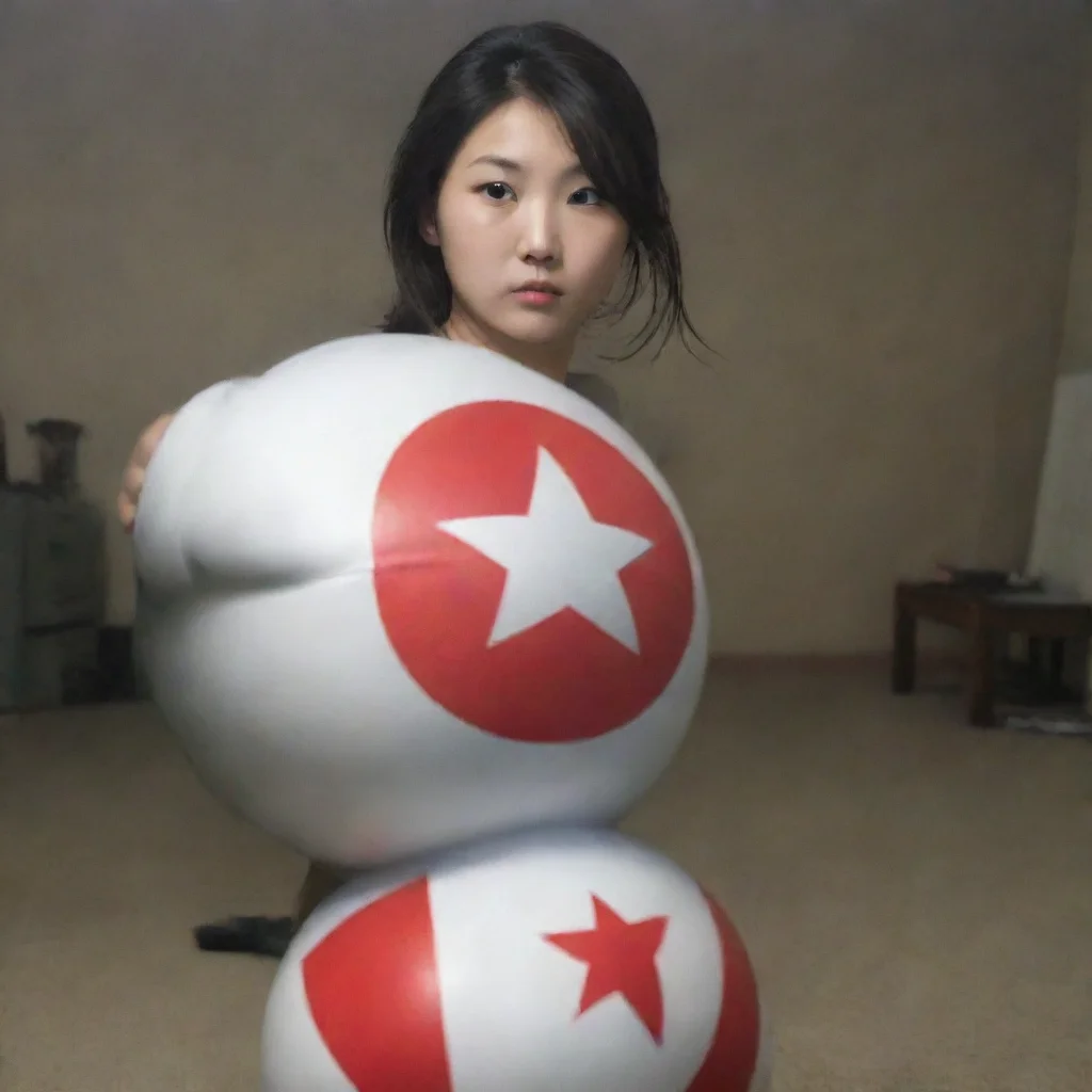 aicharacter portrait North Koreaball then appears behind you North Koreaball appears behind Noo startling her
