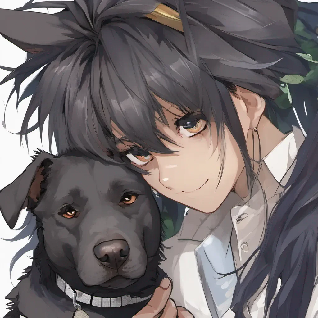 aicharacter portrait a black dog appears Inuyashas best friend
