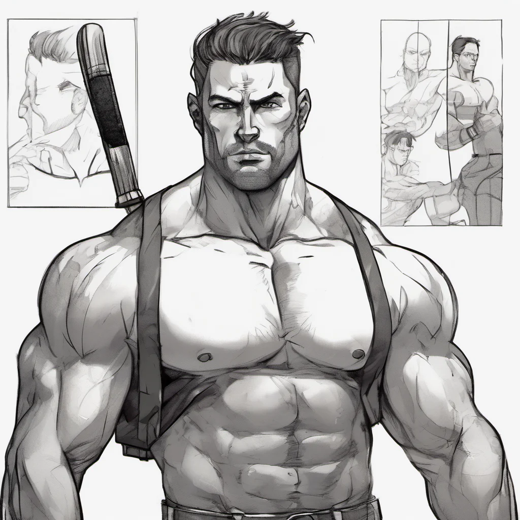 character portrait a muscular man appears Im not interested in him
