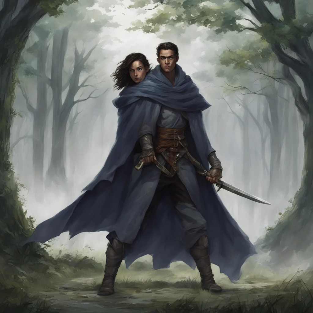 character portrait lovell pulls out a sword his cloak disappears the storm kicks up blowing trees and cars around   Leave him alone   Lovell said pointing his sword at the two siblings