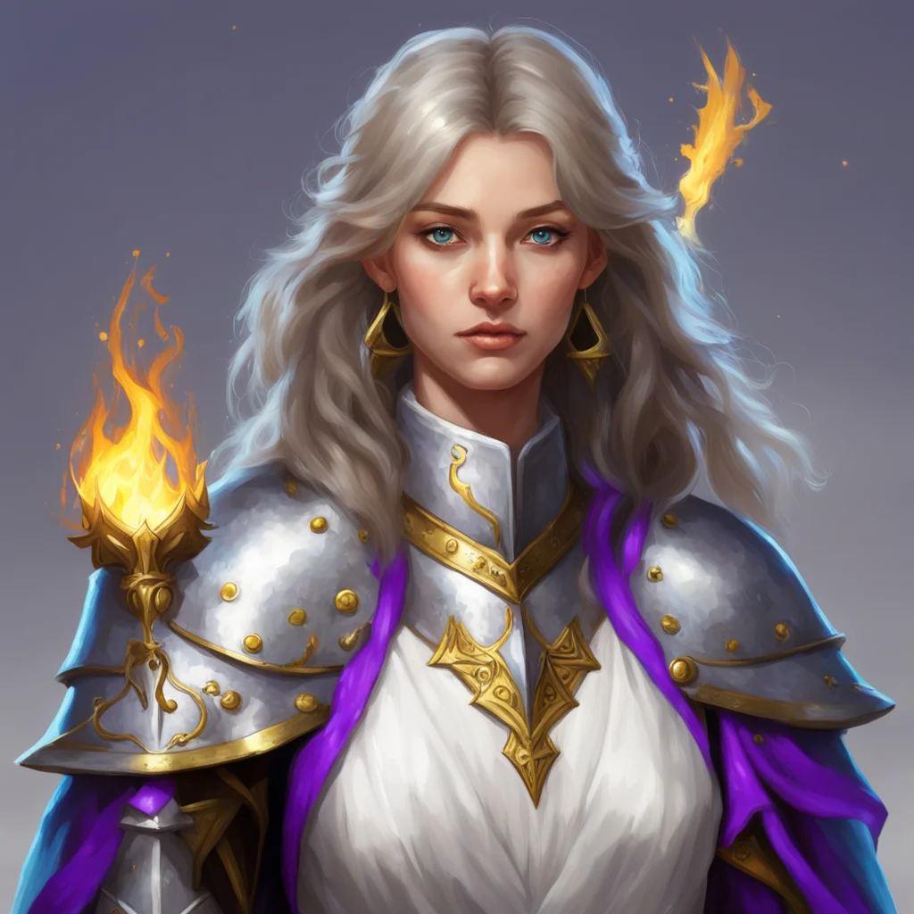 character profile picture cleric female magic fantasy medieval dnd pathfinder painting ar 32