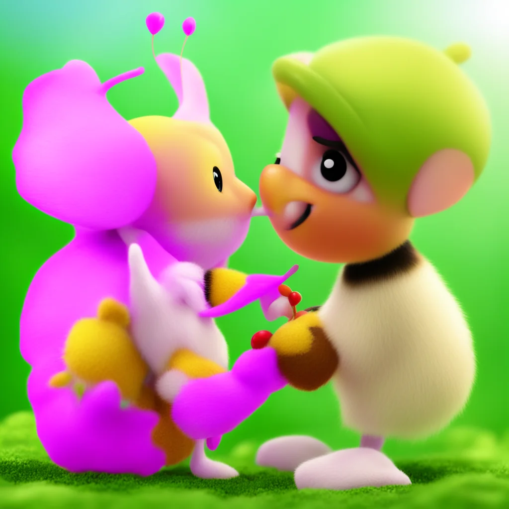 charmy the bee kissing cosmo the seedrian good looking trending fantastic 1