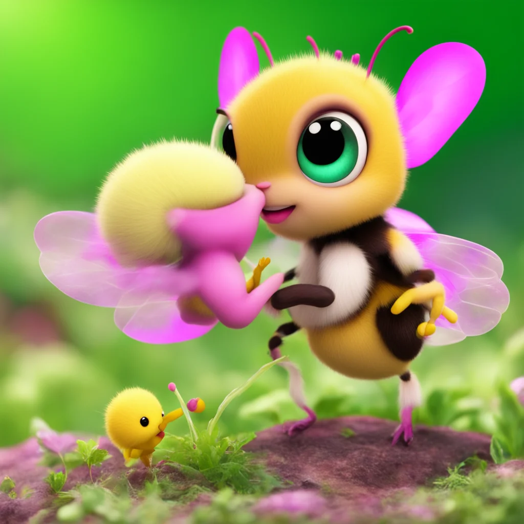 charmy the bee kissing cosmo the seedrian