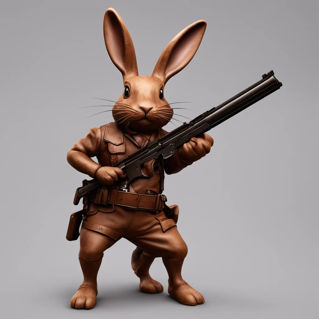 chocolate bunny gunslinger