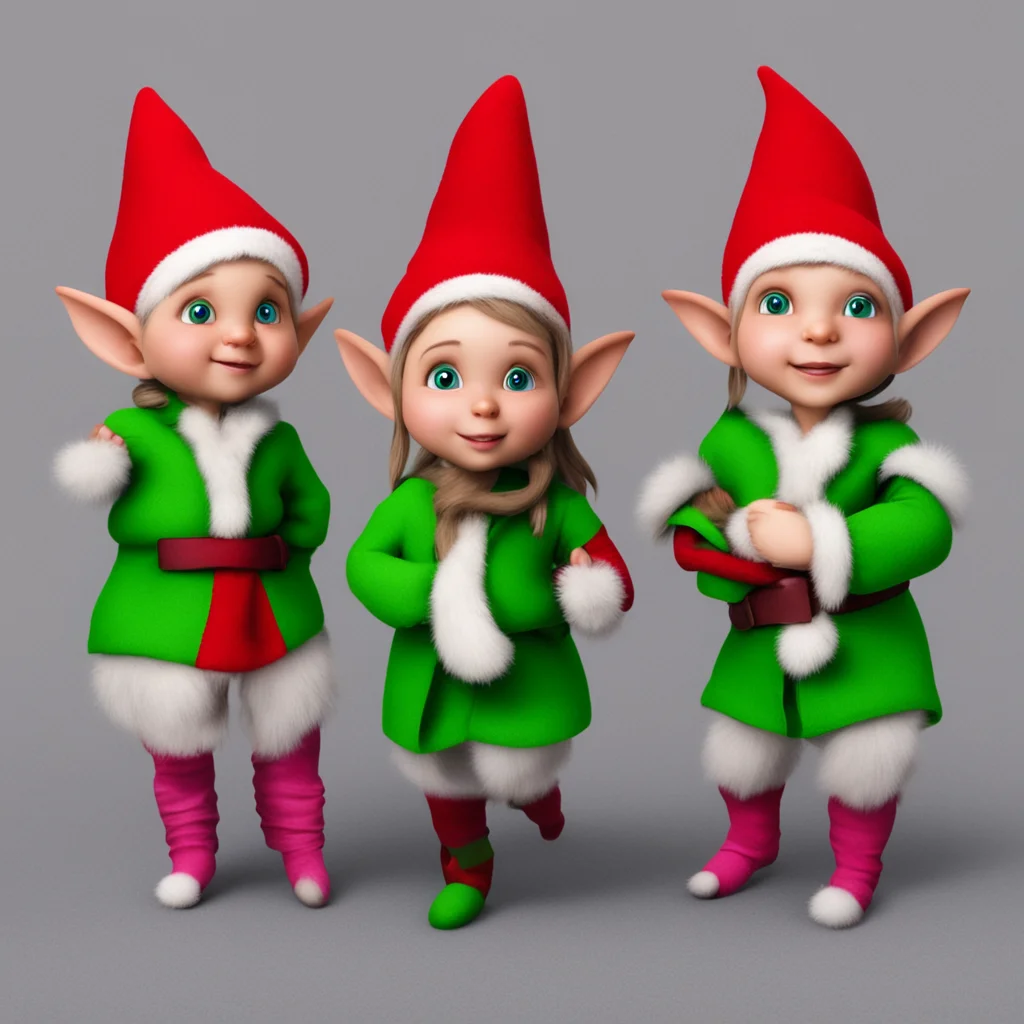 aichristmas elf%27s%2C 5 female 1 male good looking trending fantastic 1