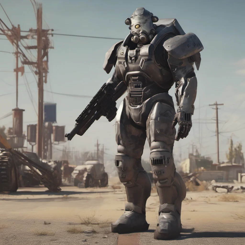 cinematic human cy.w.org wearing an custom power armor without yours delta 13 weapons good looking trending fantastic 1