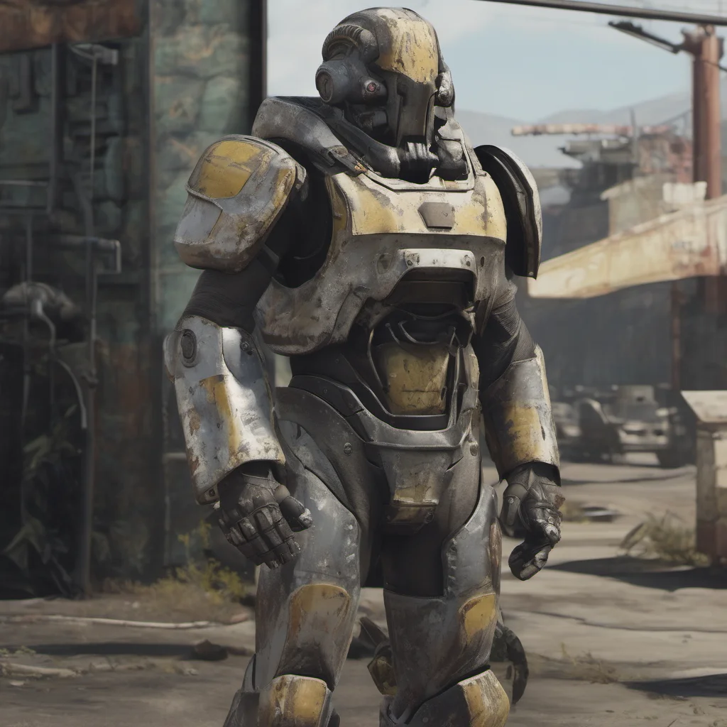 aicinematic human cy.w.org wearing an custom power armor without yours delta 13 weapons