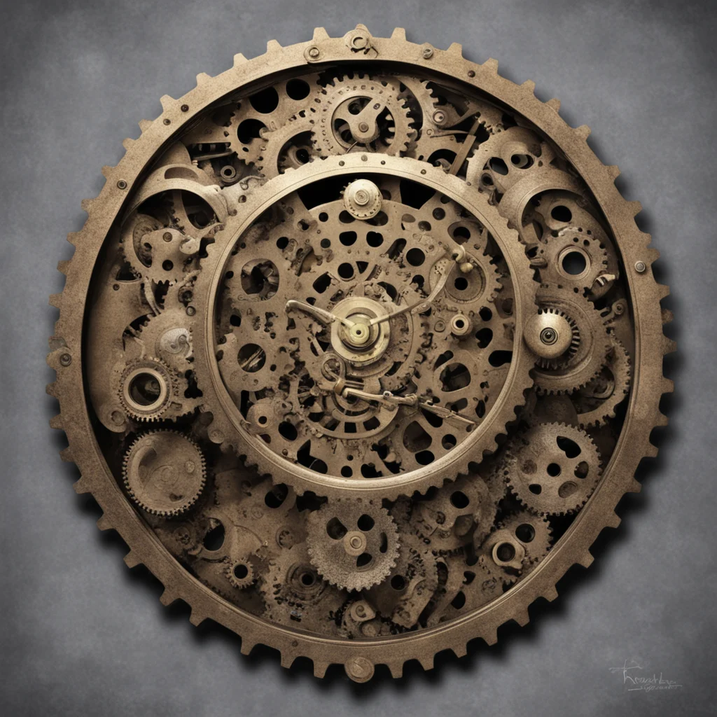 clock gears steampunk robot amazing awesome portrait 2