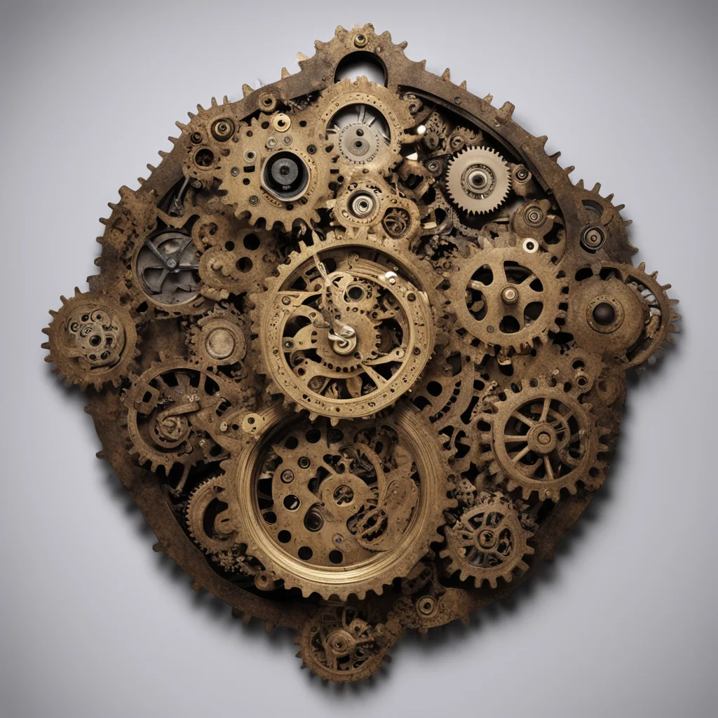 clock gears steampunk robot confident engaging wow artstation art 3