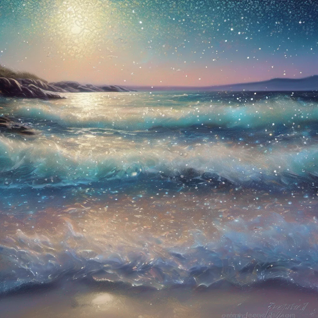 aicoastal beach fantasy art water shimmer glitter sparkle amazing awesome portrait 2