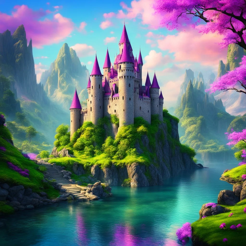 colorful amazing castle epic fantasy castle moat good looking trending fantastic 1