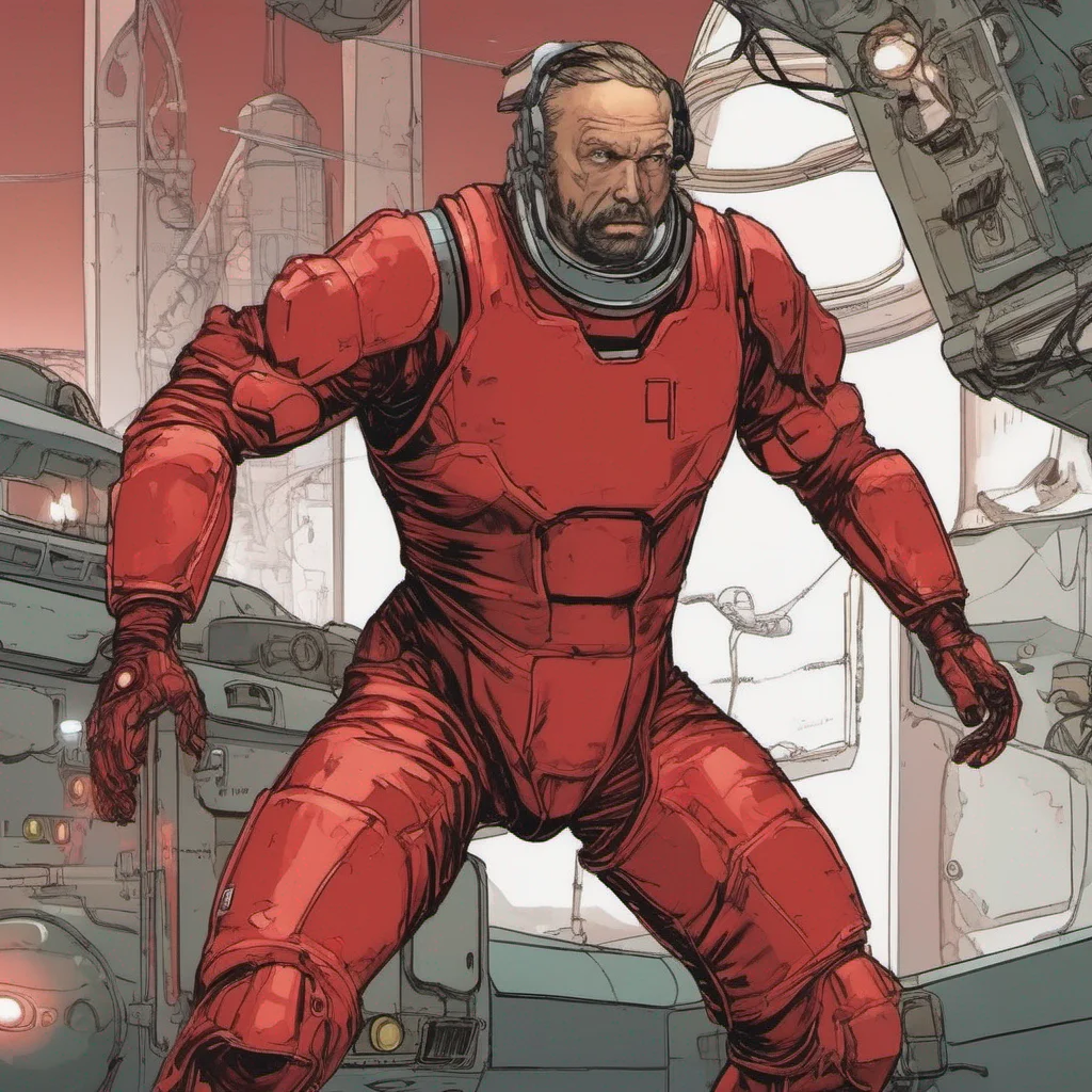 comic book a man in the blood red hardsuit from space station 13 amazing awesome portrait 2
