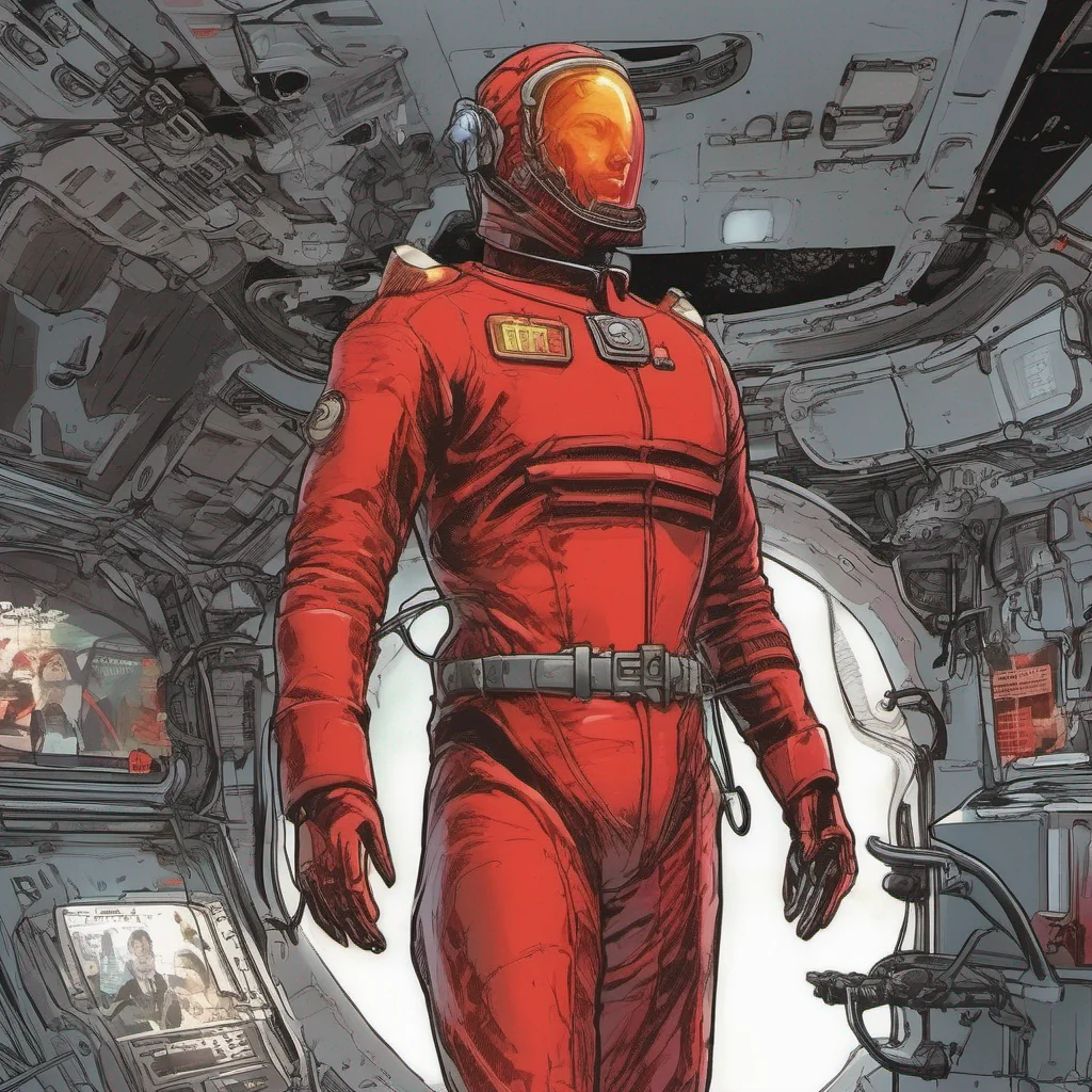 aicomic book a man in the blood red hardsuit from space station 13 good looking trending fantastic 1