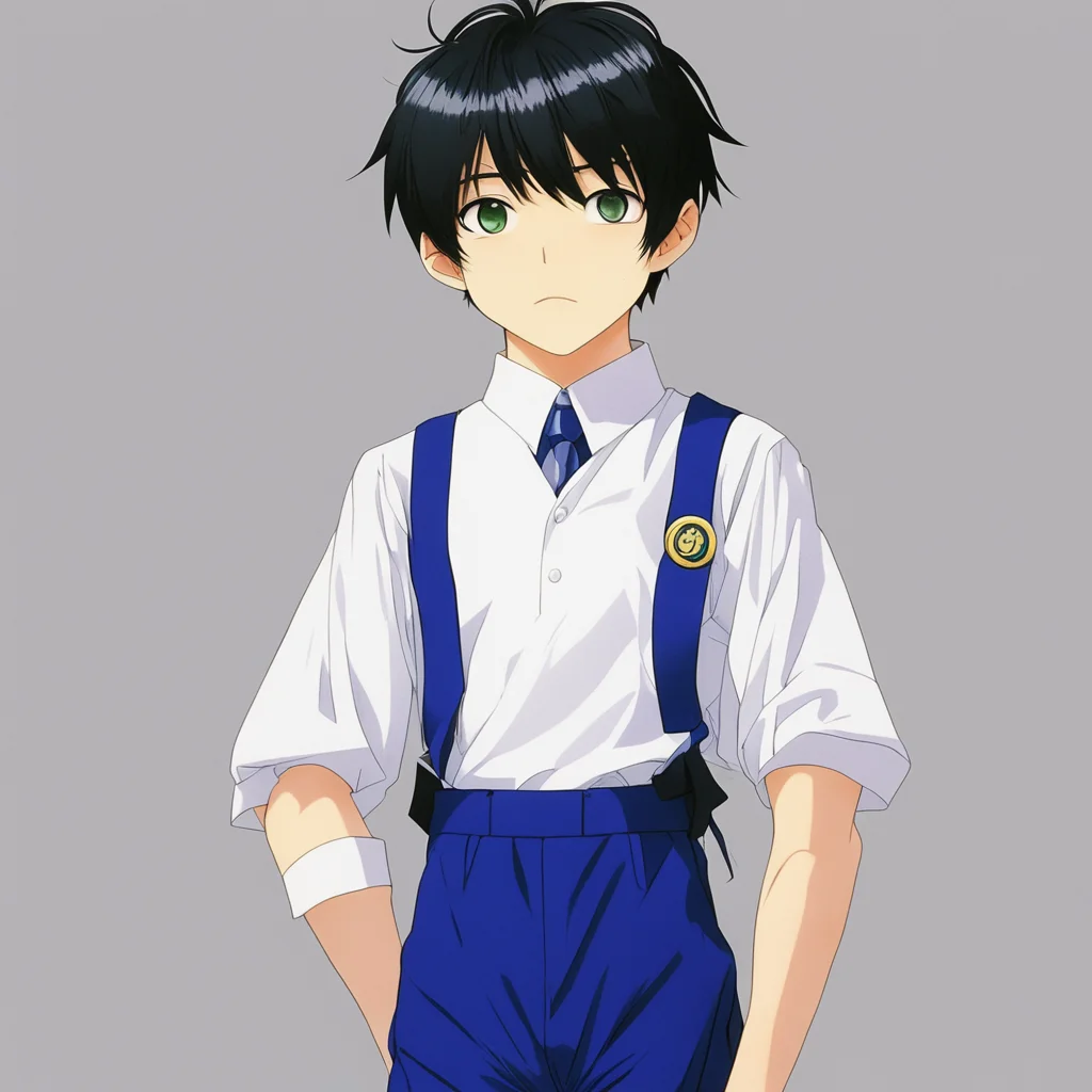 aicomic book takeshi hamaoka high school boy wearing sailor suit and pants anime fantasy art amazing awesome portrait 2