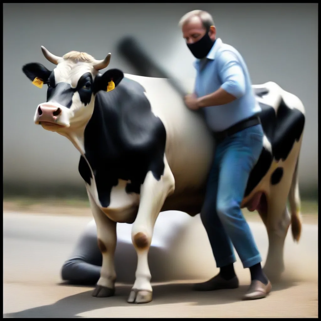 cow kidnapping man