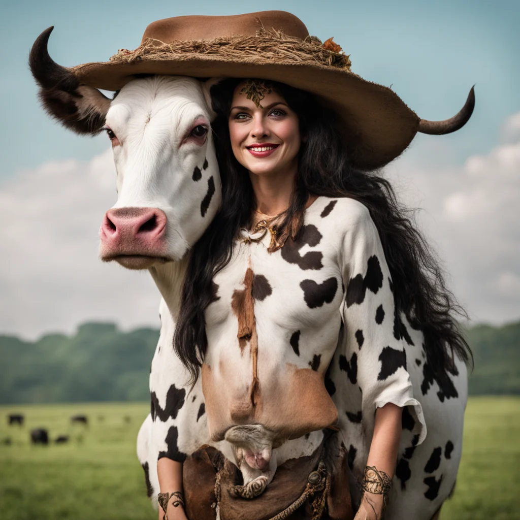 cow woman good looking trending fantastic 1