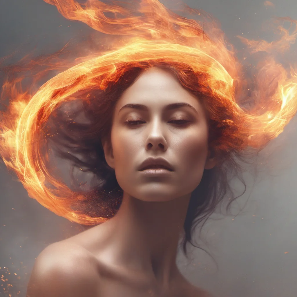 create a book cover featuring an ethereal female form made of fire good looking trending fantastic 1