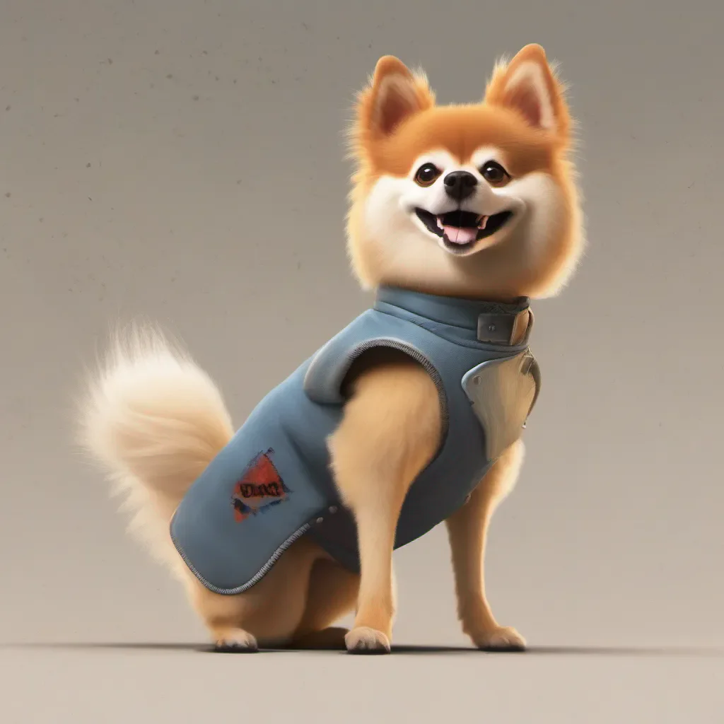 create a picture of a spitz dog in the style of pixar comic book amazing awesome portrait 2