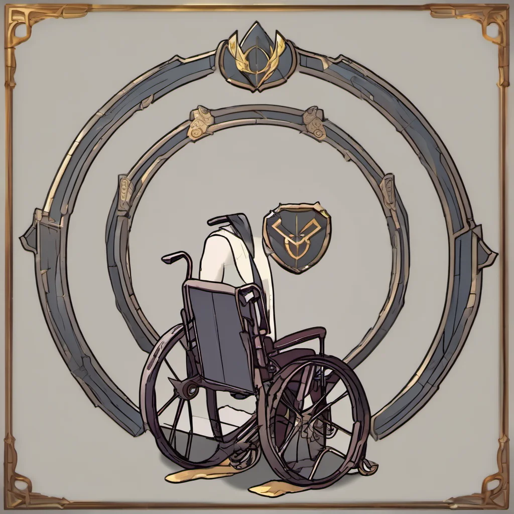 create an animation where it shows the league of legends symbol as a wheelchair amazing awesome portrait 2